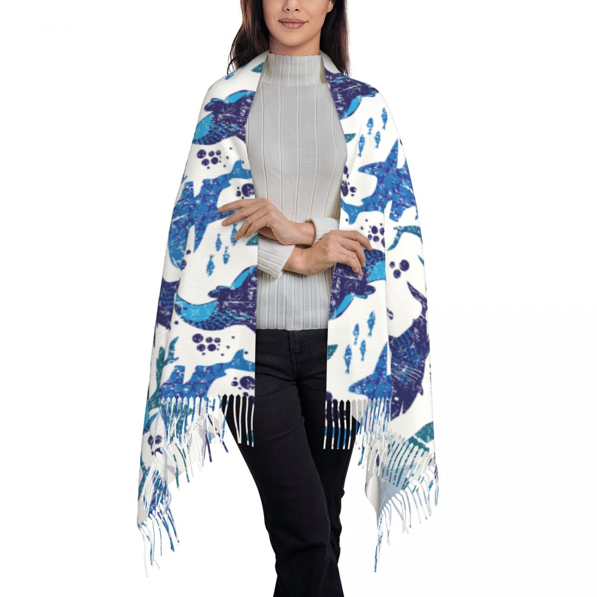 Shark Underwater World Ocean S - Pashmina Wrap Large のレビューと価格