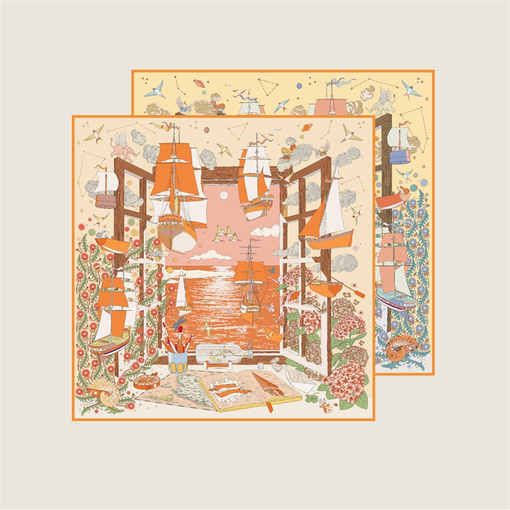 90CM Brand Silk Scarves Wraps  - Scarf Silk Square のレビューと価格