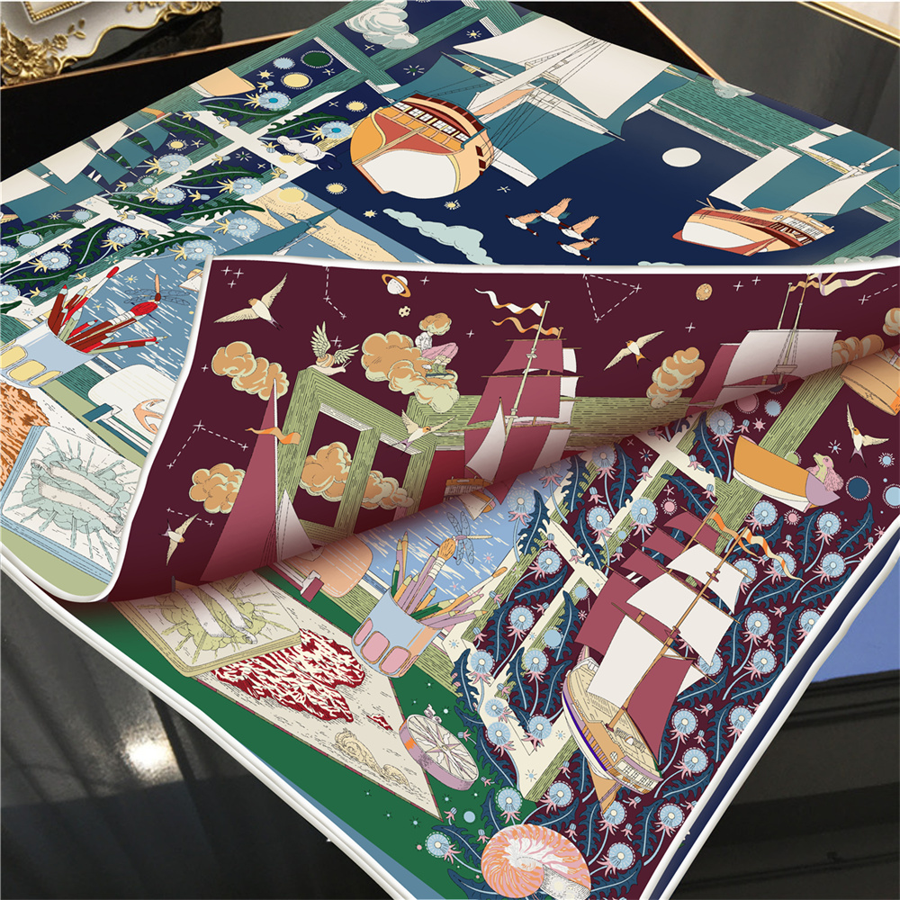 90CM Brand Silk Scarves Wraps  - Scarf Silk Square のレビューと価格