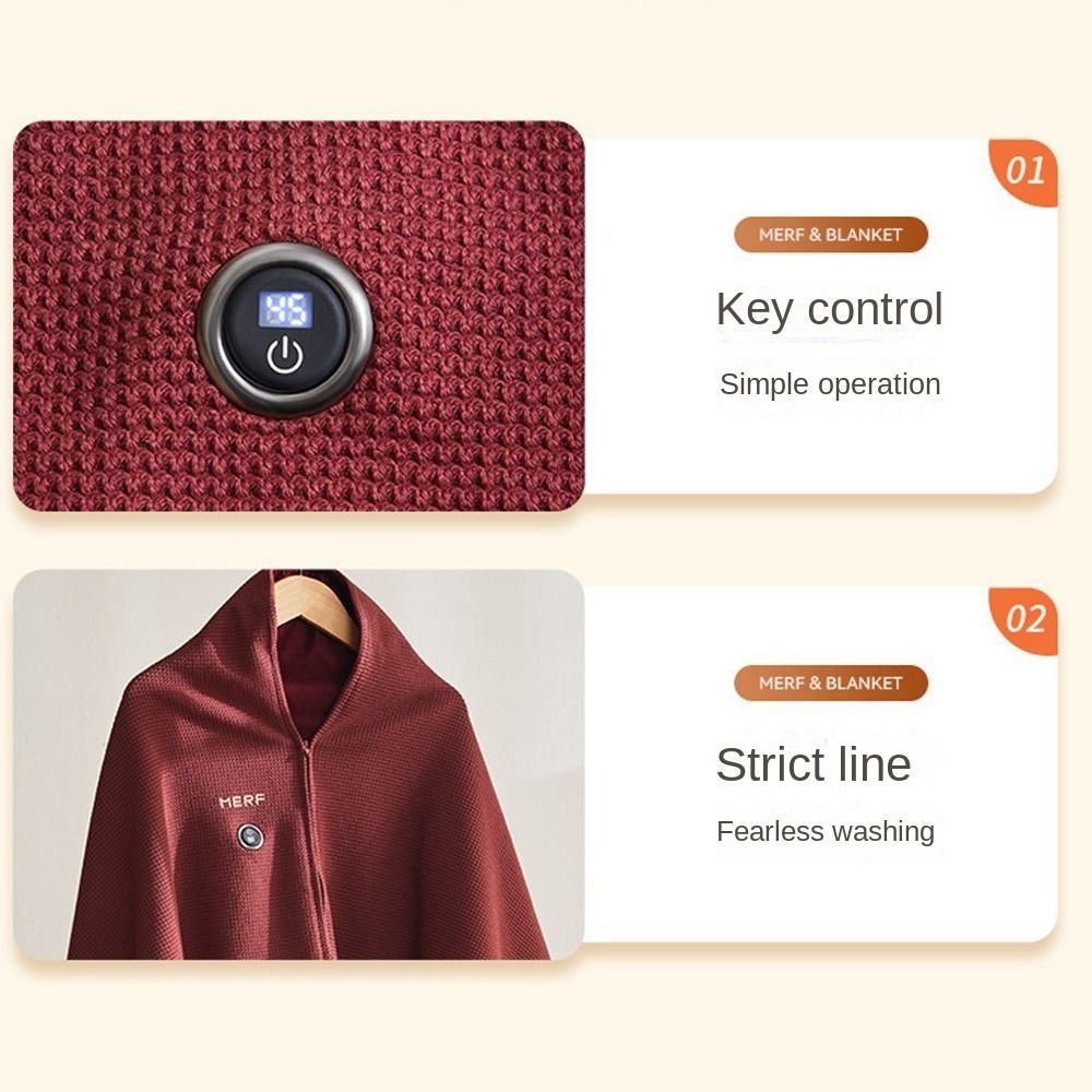 Fashion Wearable USB Electric  - Woven Scarf Blanket のレビューと価格