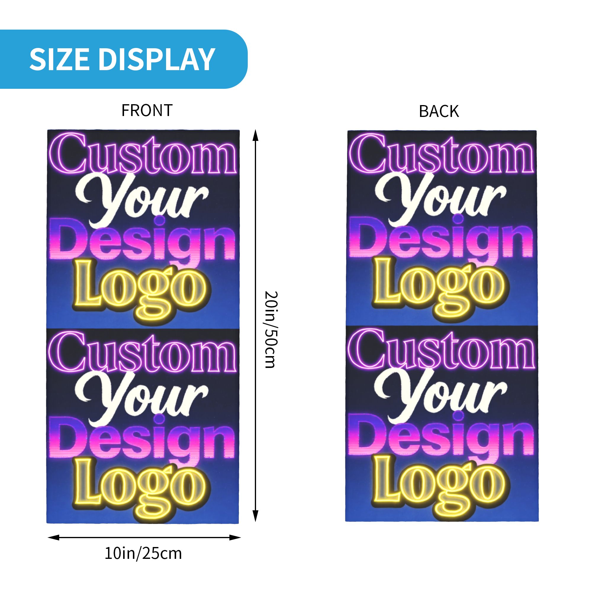 Custom Custom Your Design Logo - Neck Warmer Tube のレビューと価格