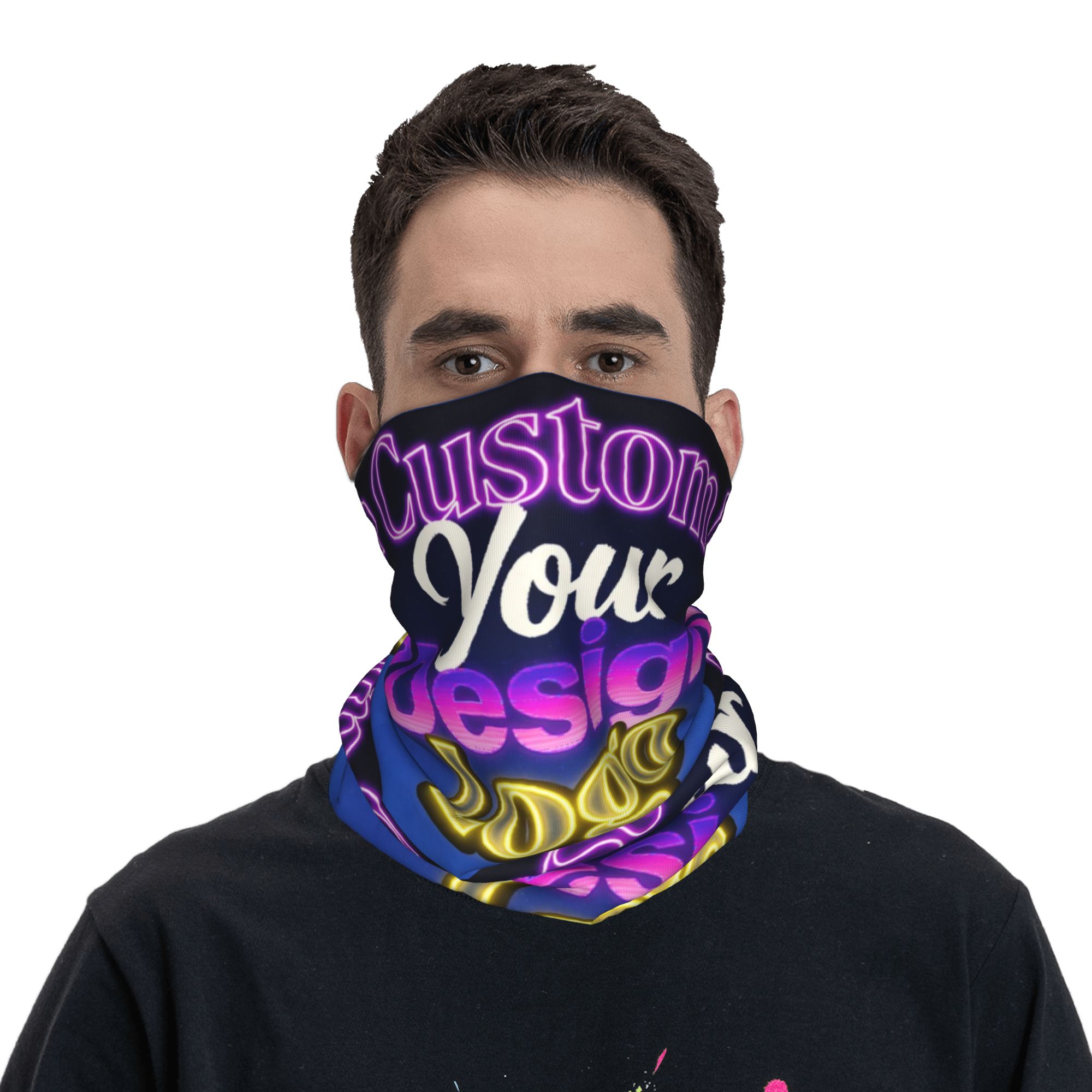 Custom Custom Your Design Logo - Neck Warmer Tube のレビューと価格