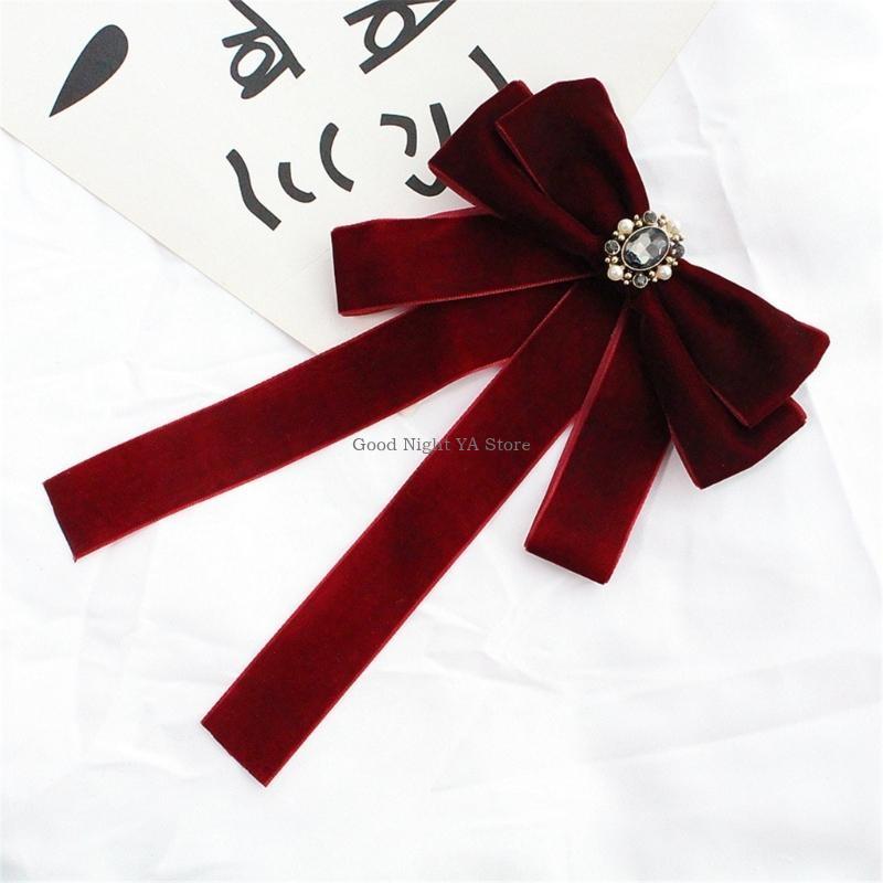 Luxurious Velvets Bows Tie for - Bow Tie Pre Tied のレビューと価格