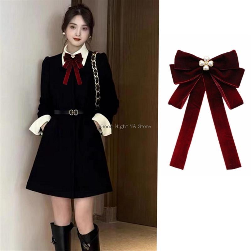 Luxurious Velvets Bows Tie for - Bow Tie Pre Tied のレビューと価格