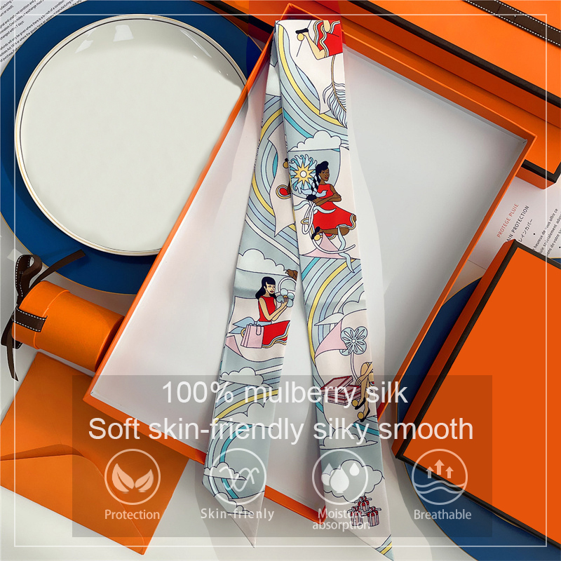 Women 100% Mulberry Silk Scarf - Head Wrap Turban のレビューと価格