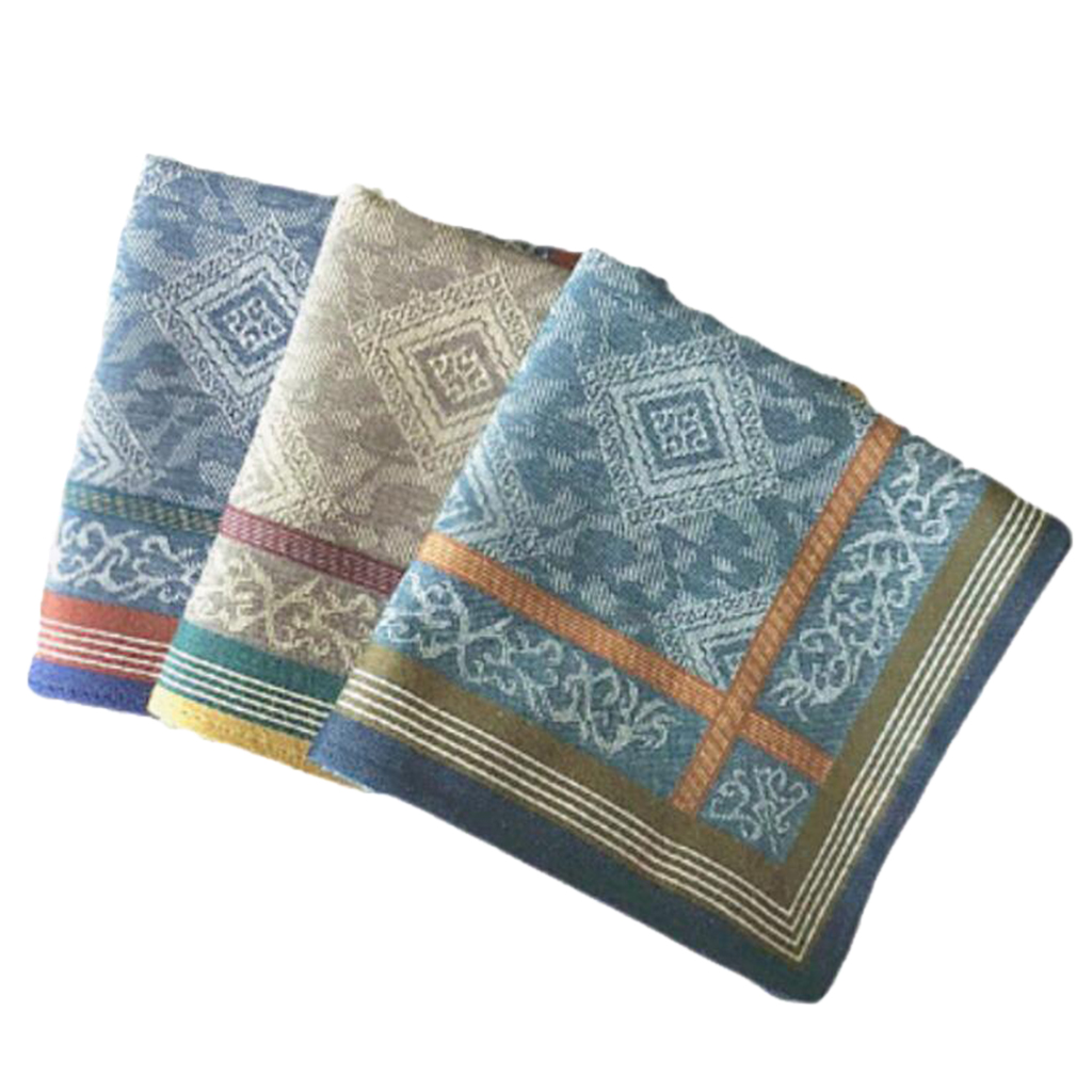 3pcs Classic Mens Plaid Handke - Handkerchief Cotton Men のレビューと価格