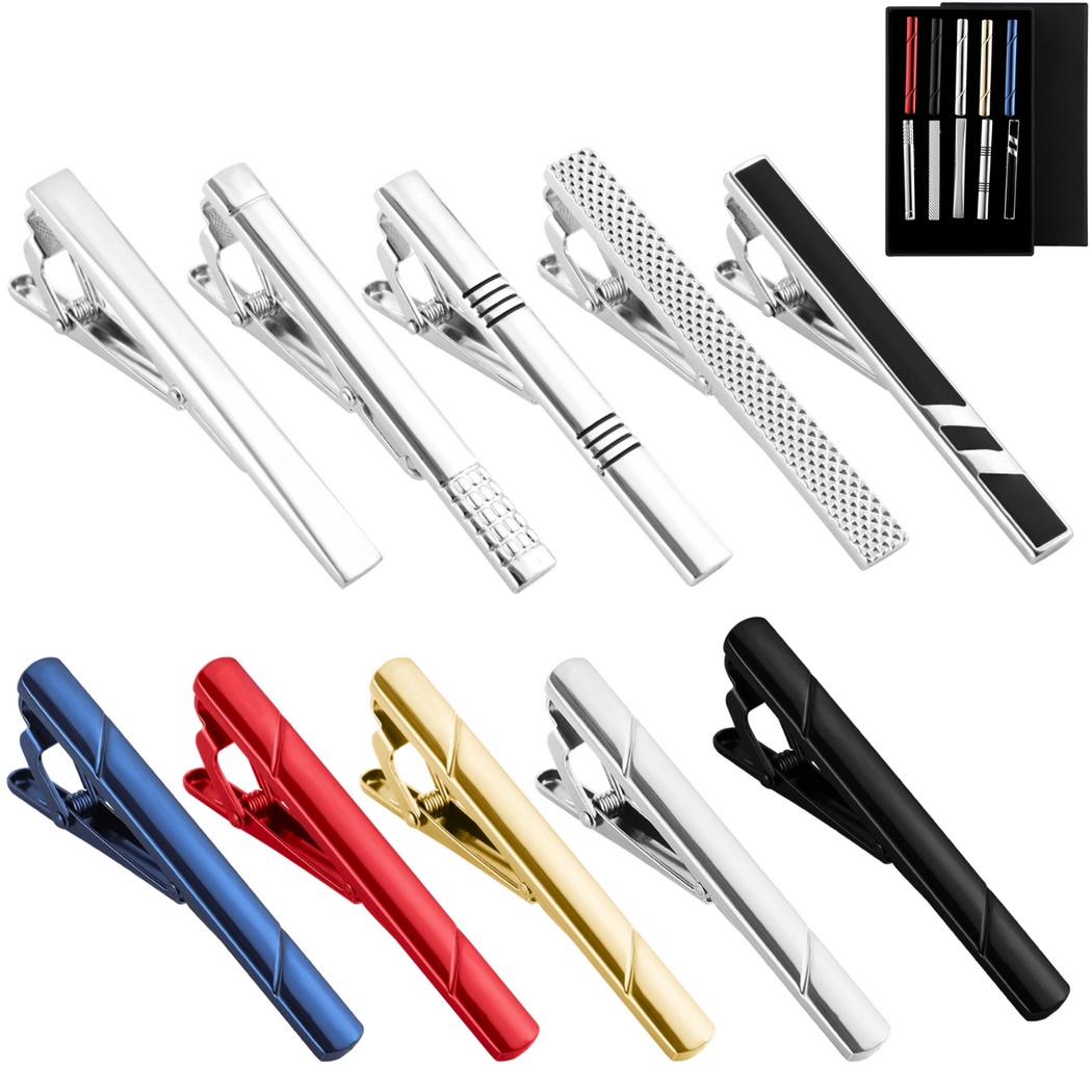 10Pcs Tie Clips Tie Clip Set F - Tie Bar Set Gift のレビューと価格