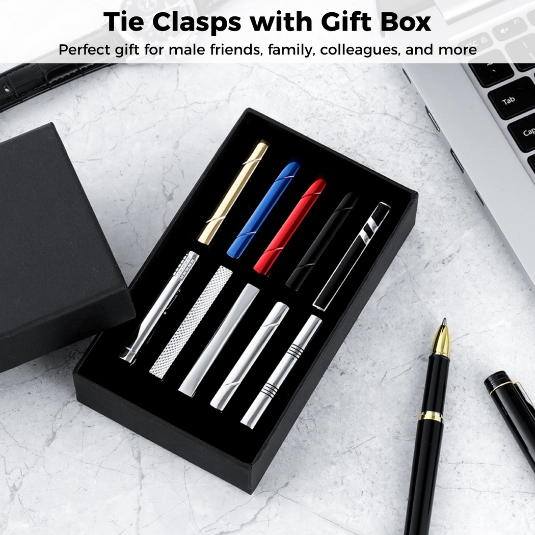 10Pcs Tie Clips Tie Clip Set F - Tie Bar Set Gift のレビューと価格