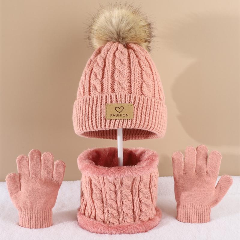 Toddler Kids Pom Pom Decor Bea - Infinity Scarf Knit のレビューと価格