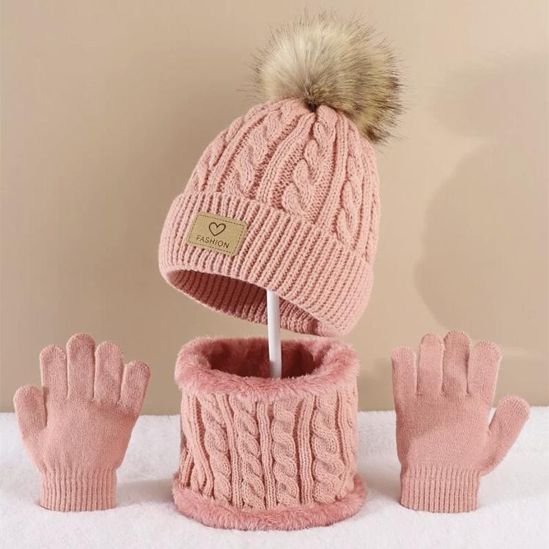 Toddler Kids Pom Pom Decor Bea - Infinity Scarf Knit のレビューと価格