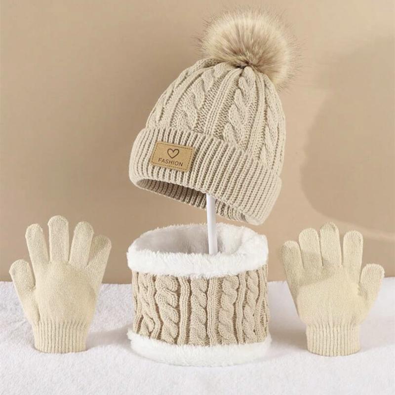 Toddler Kids Pom Pom Decor Bea - Infinity Scarf Knit のレビューと価格