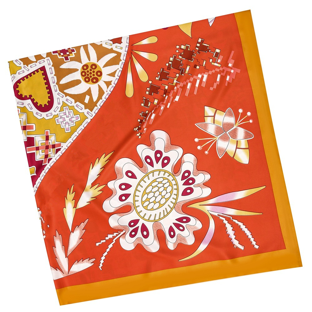 130cm Brand Women Scarves Desi - Silk Neck Scarf のレビューと価格