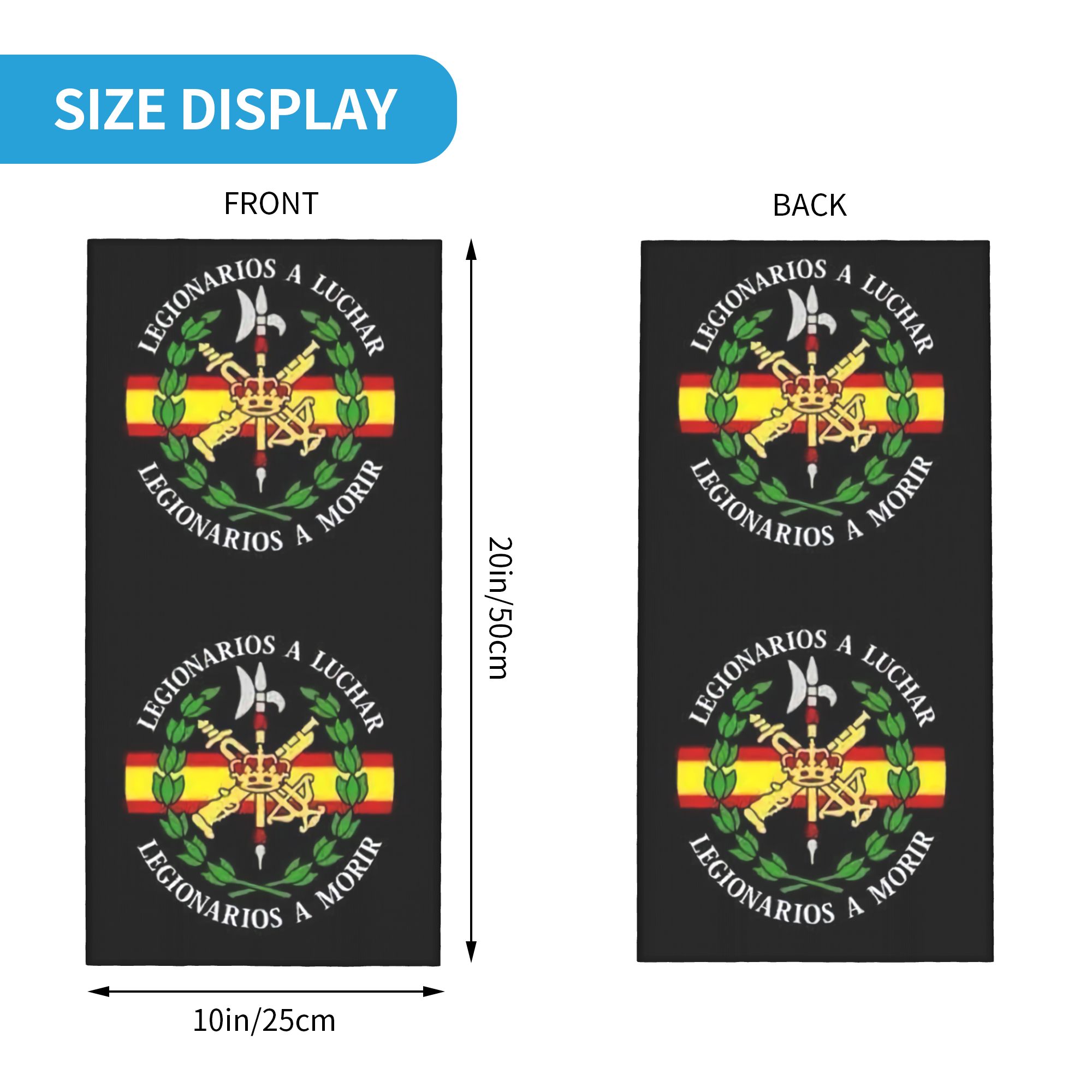 Custom Spanish Legion Bandana  - Neck Warmer Tube のレビューと価格