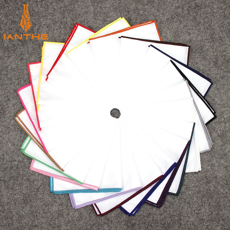 2018 Fashion Mens Cotton White - Pocket Square Set のレビューと価格