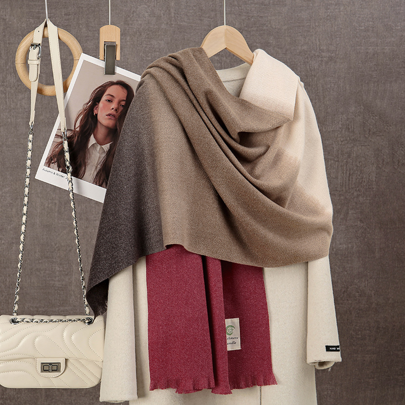 New 2024 Gradient Cashmere Sca - Woven Scarf Blanket のレビューと価格