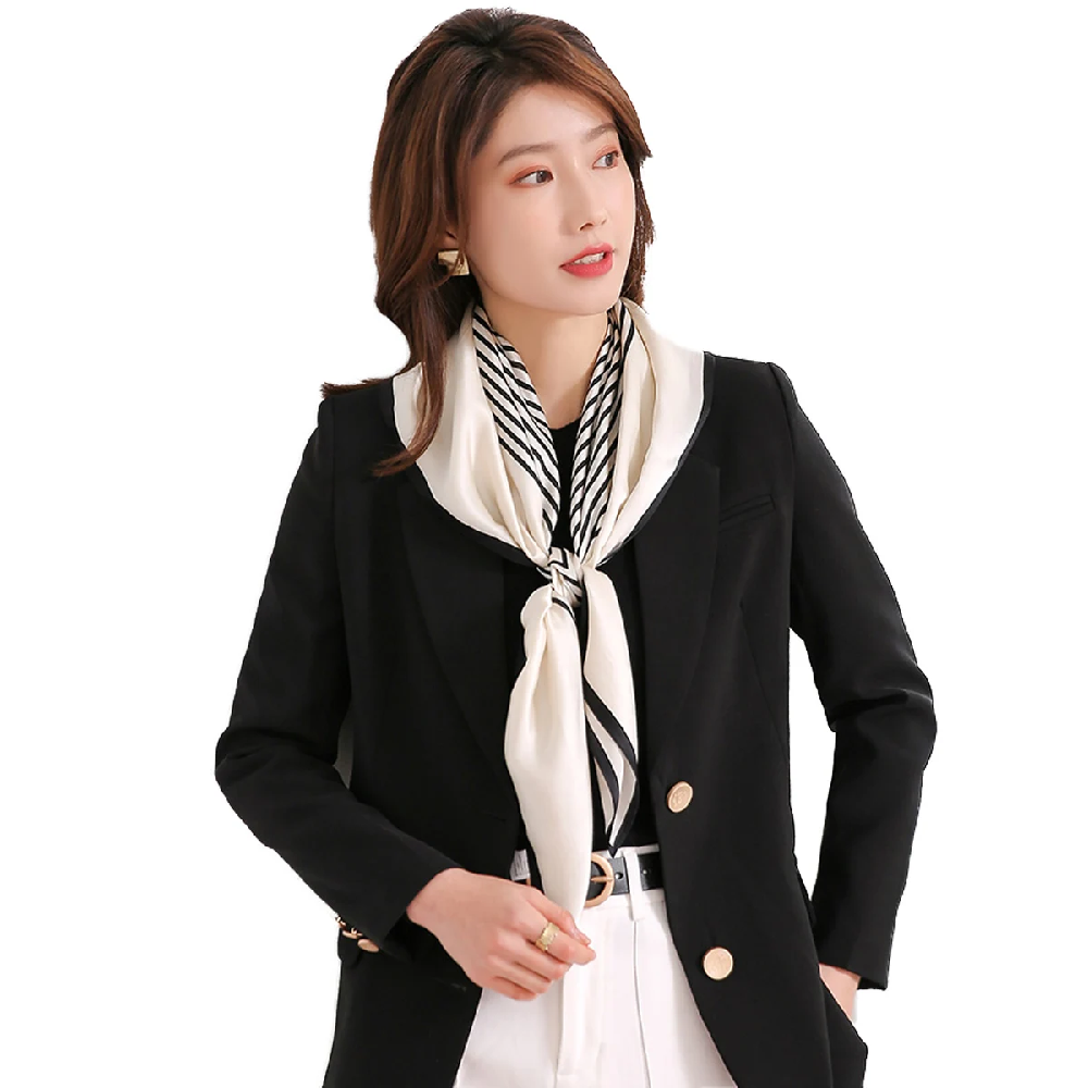Vintage 100% Silk Scarf Women  - Silk Tie Striped のレビューと価格