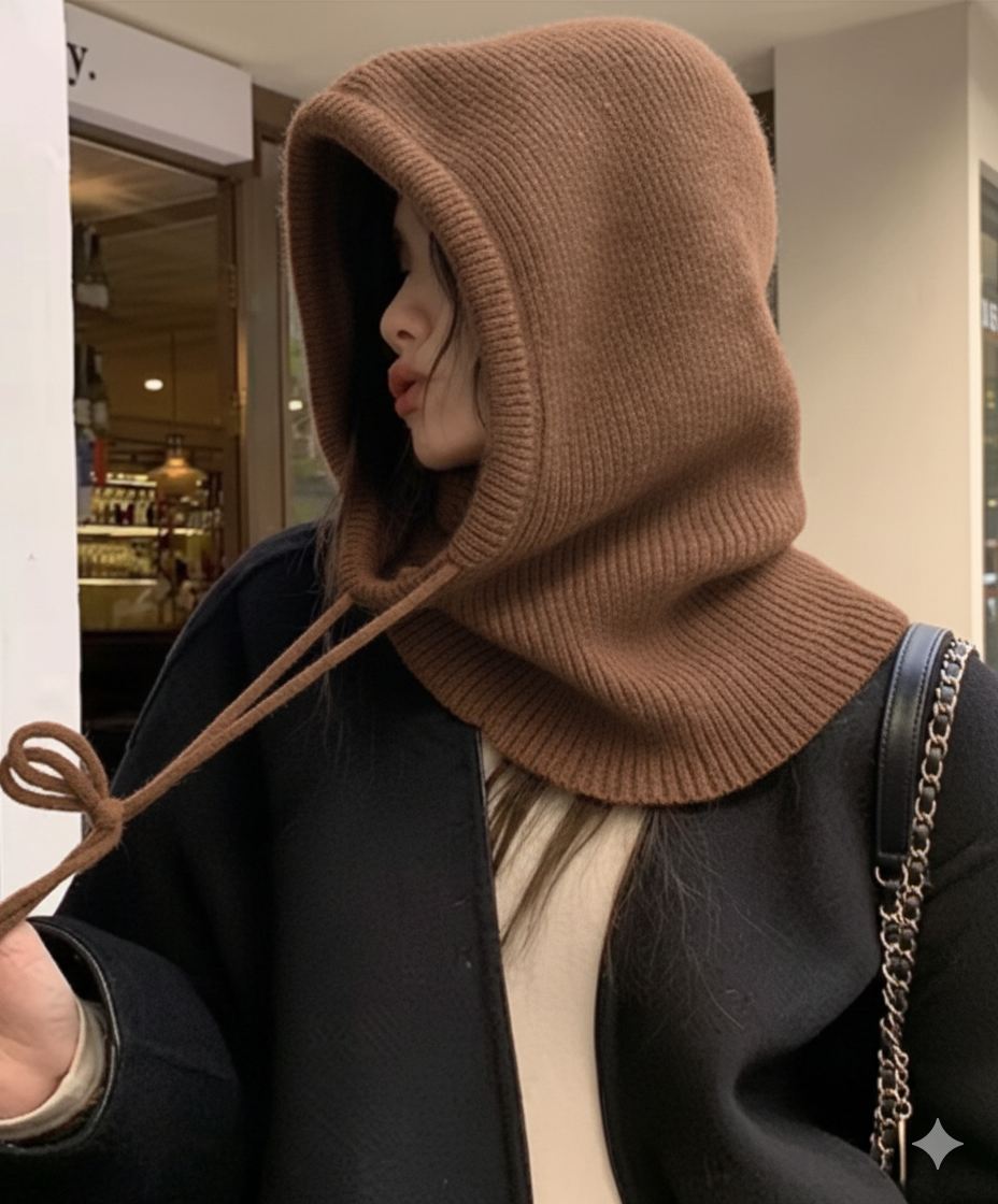 Knitted Hooded Infinity Scarf  - Infinity Scarf Knit のレビューと価格