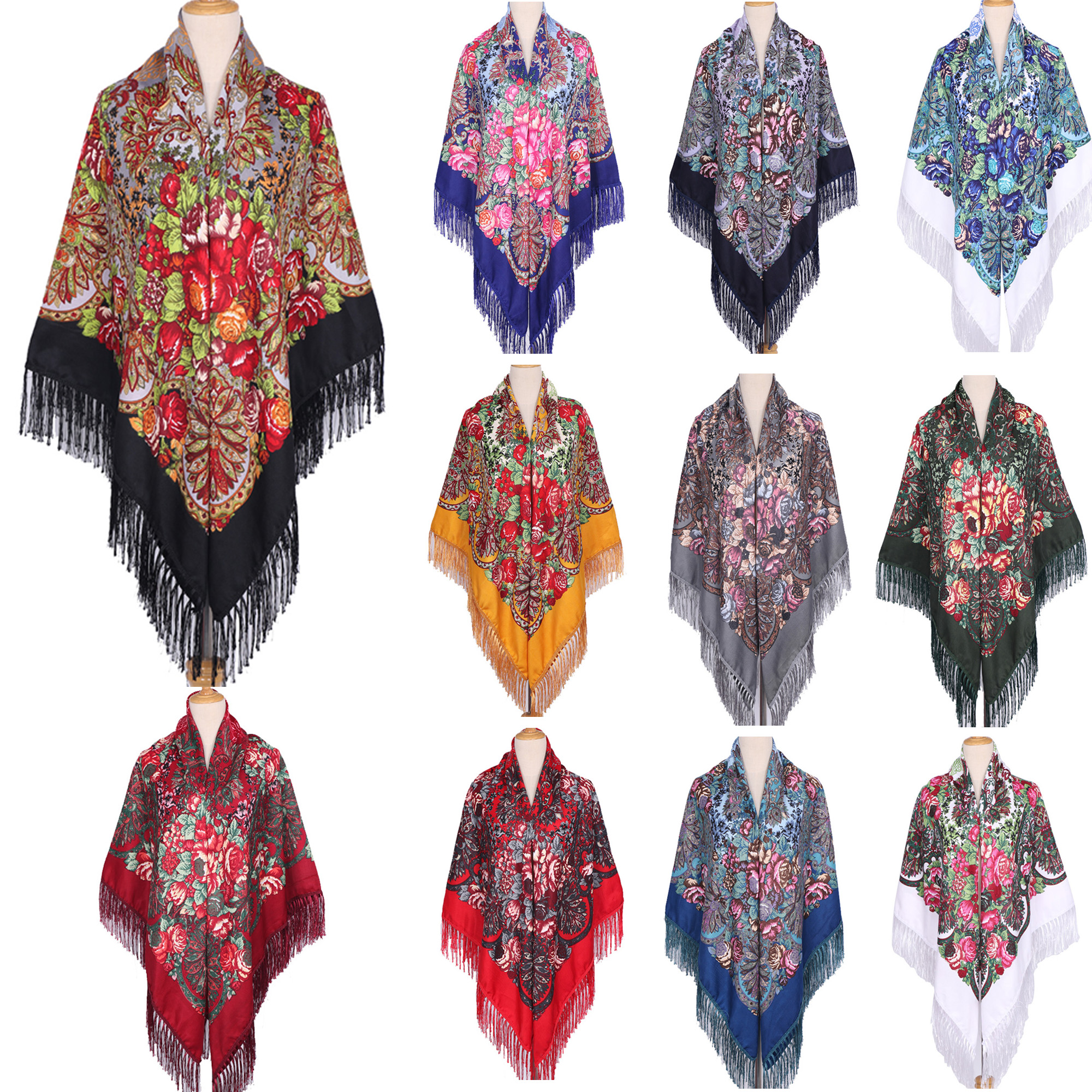 160*160cm Ethnic Large Square  - Woven Scarf Blanket のレビューと価格