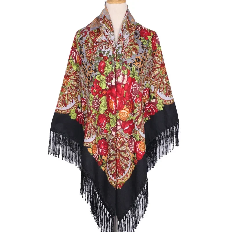 160*160cm Ethnic Large Square  - Woven Scarf Blanket のレビューと価格