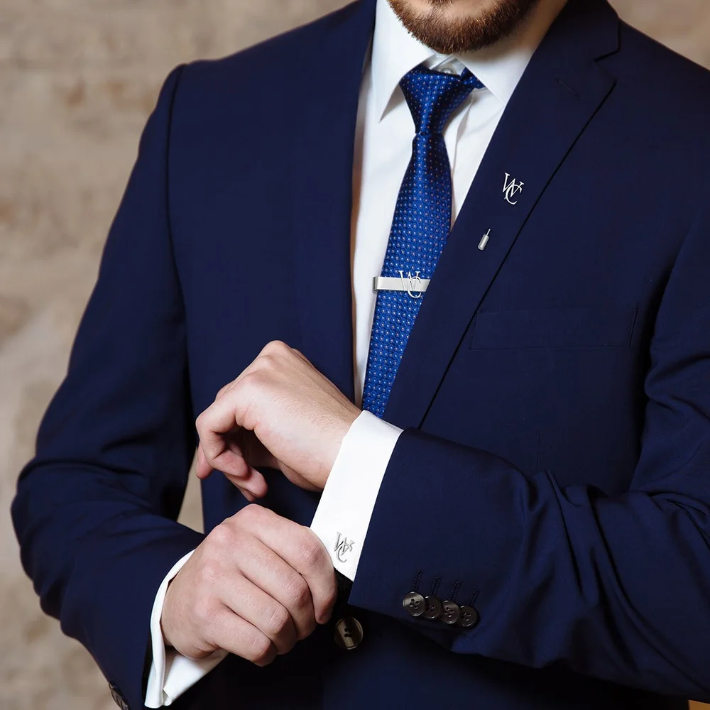Personalized Cufflinks/Lapel P - Tie Bar Set Gift のレビューと価格