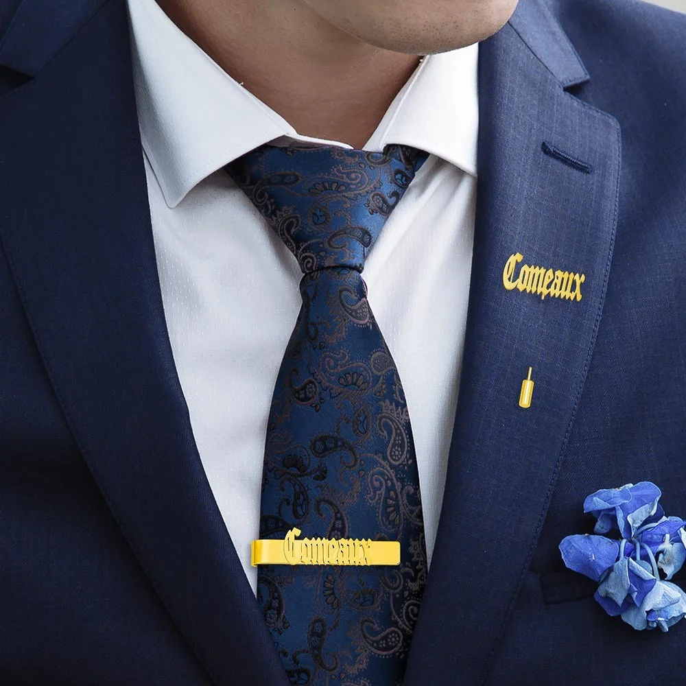 Personalized Cufflinks/Lapel P - Tie Bar Set Gift のレビューと価格