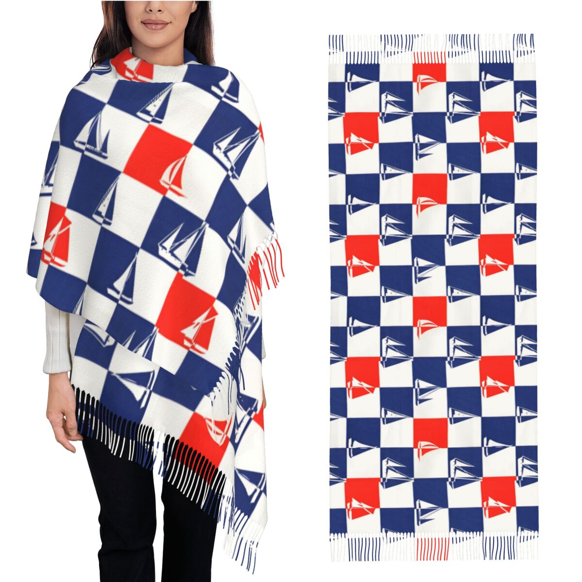 Sailing Ship Ocean Scarf Fall  - Pashmina Wrap Large のレビューと価格