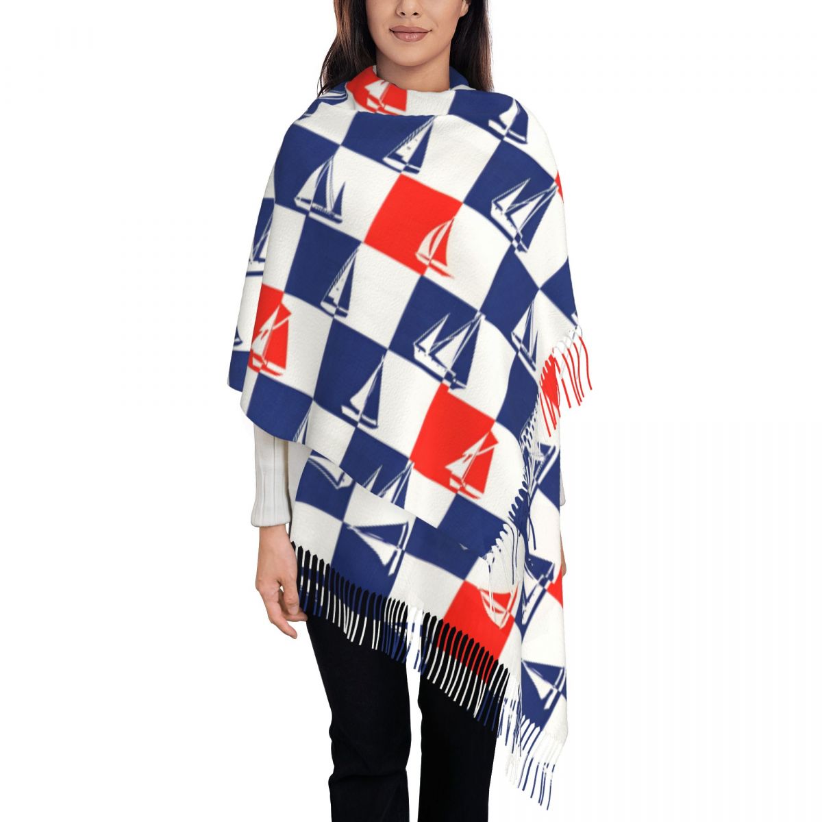 Sailing Ship Ocean Scarf Fall  - Pashmina Wrap Large のレビューと価格