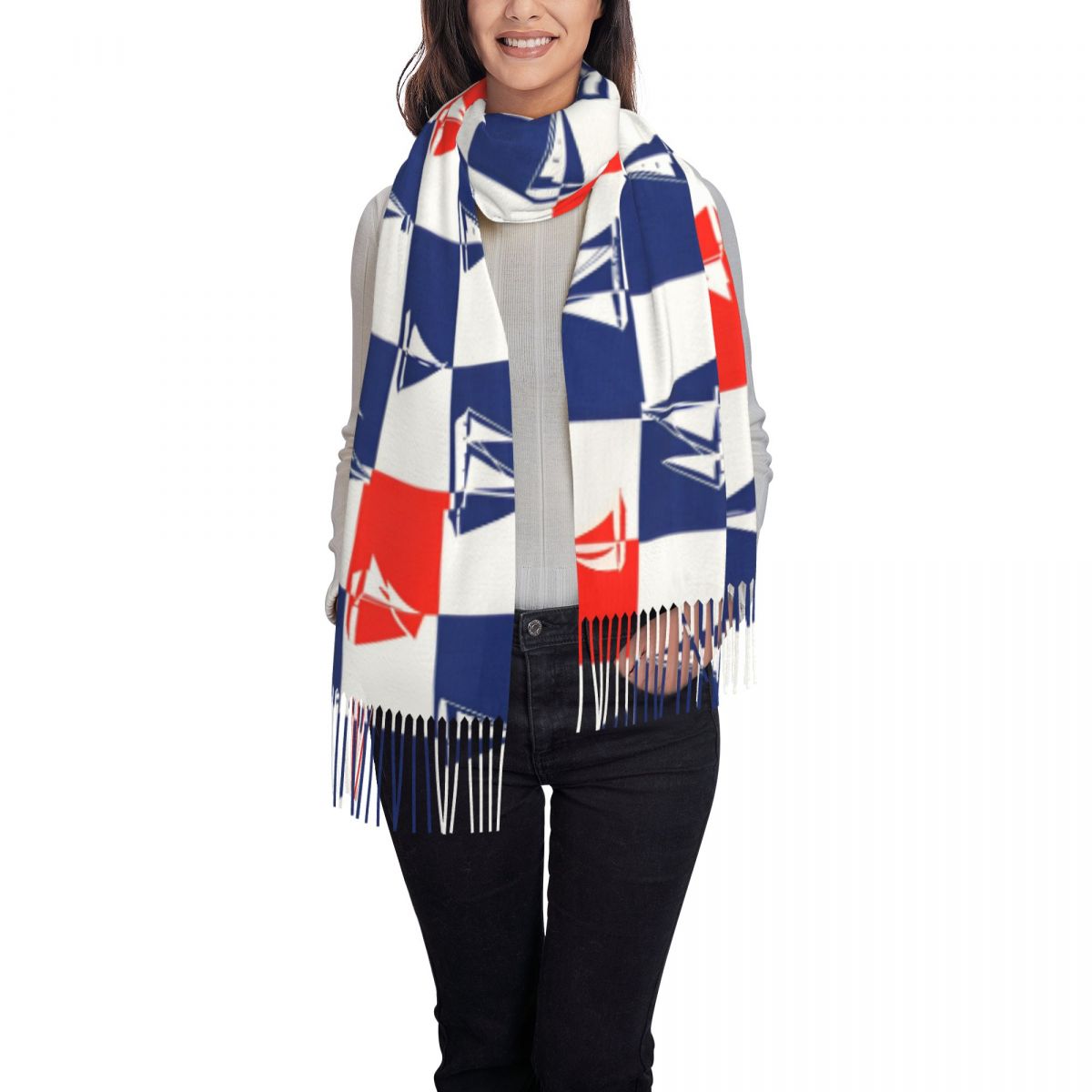Sailing Ship Ocean Scarf Fall  - Pashmina Wrap Large のレビューと価格