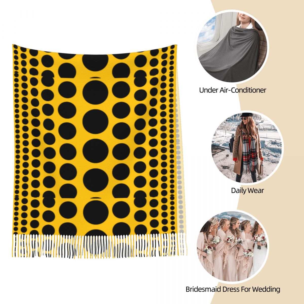 Infinity Polka Dots Scarf for  - Infinity Scarf Knit のレビューと価格