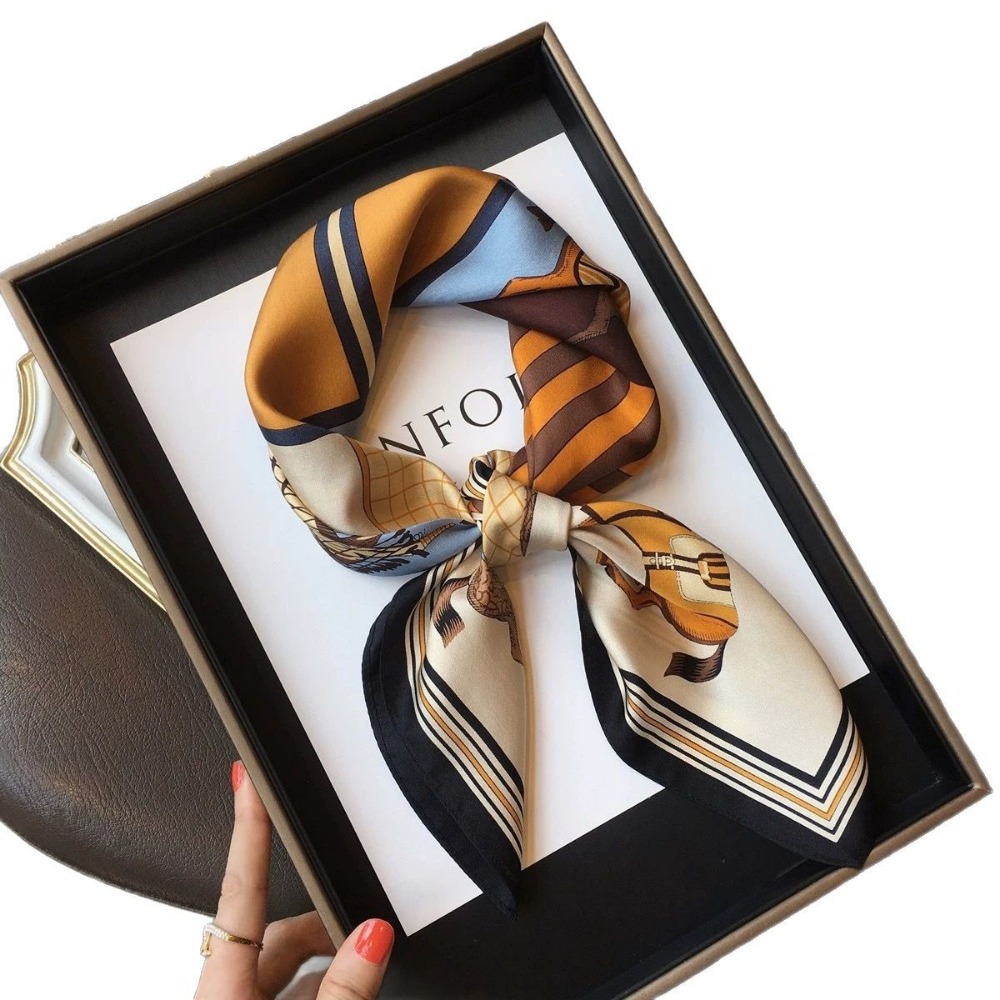 Fashion Satin Square Scarf for - Head Wrap Turban のレビューと価格
