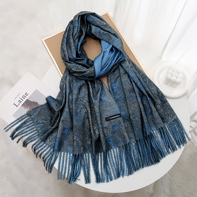 Luxury Paisley Pashmina Shawl  - Woven Scarf Blanket のレビューと価格
