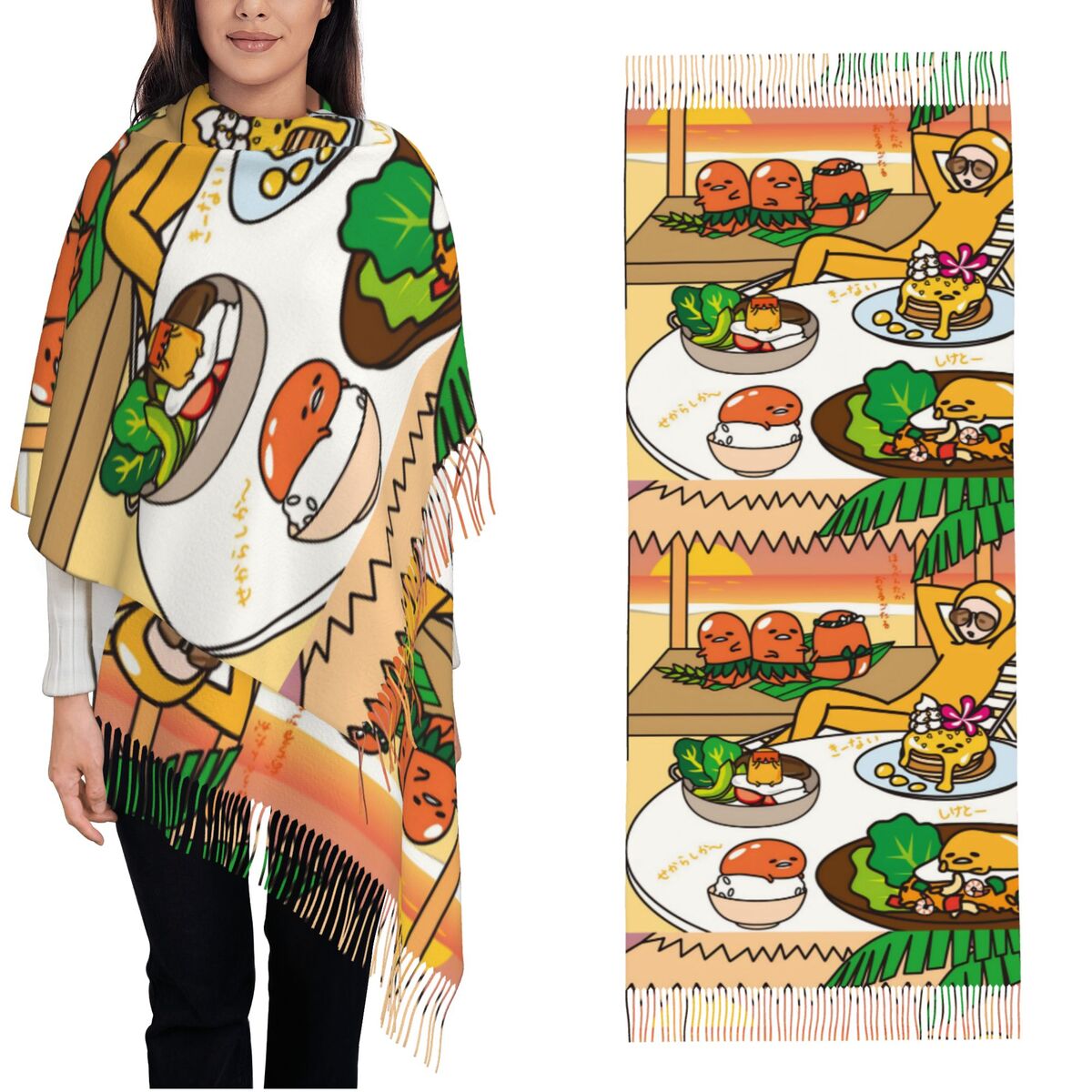 Women's Scarf with Tassel Gude - Pashmina Wrap Large のレビューと価格
