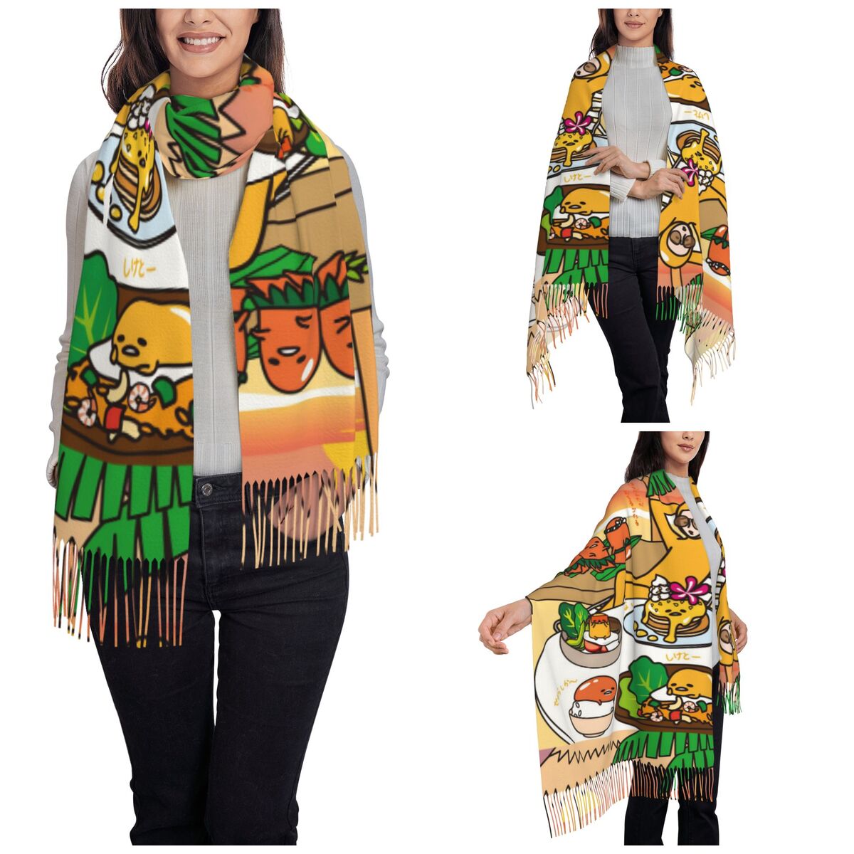 Women's Scarf with Tassel Gude - Pashmina Wrap Large のレビューと価格