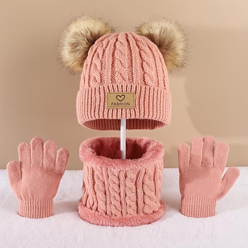 Toddler Kids Pom Pom Decor Bea - Infinity Scarf Knit のレビューと価格