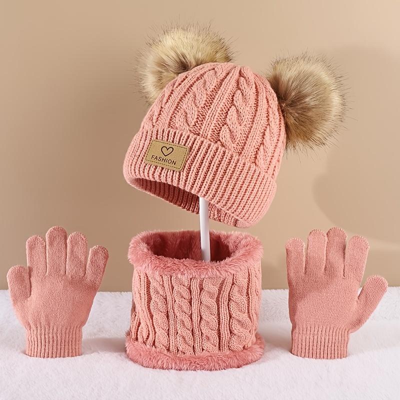 Toddler Kids Pom Pom Decor Bea - Infinity Scarf Knit のレビューと価格