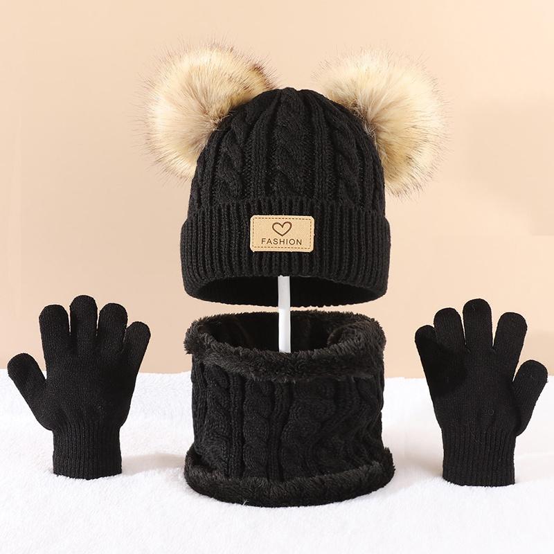 Toddler Kids Pom Pom Decor Bea - Infinity Scarf Knit のレビューと価格