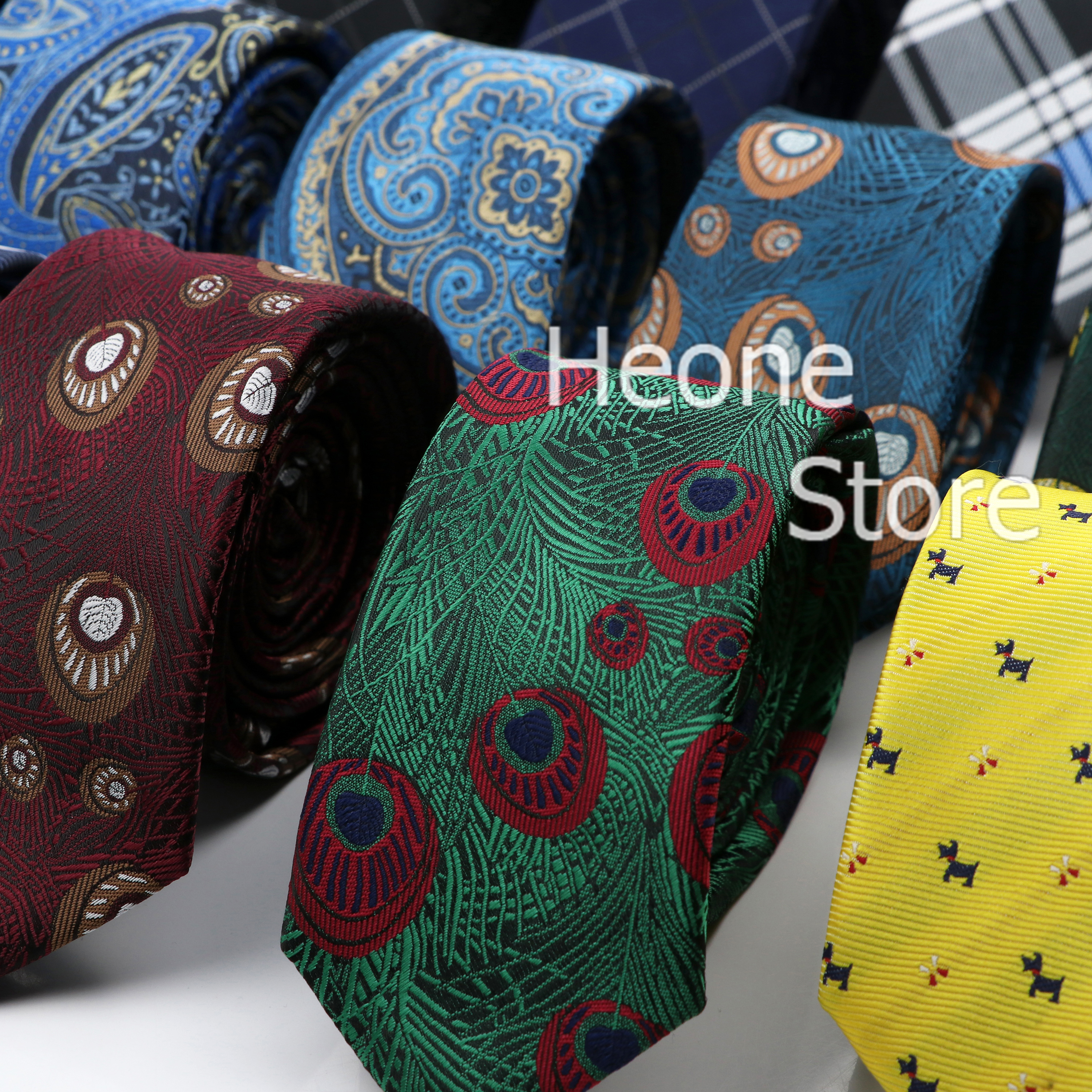 New Men Ties Solid Color Strip - Skinny Tie Men のレビューと価格