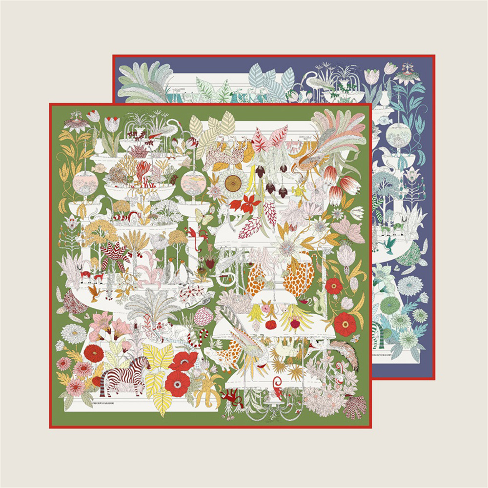 POBING Hand Rolled Twill Silk  - Scarf Silk Square のレビューと価格