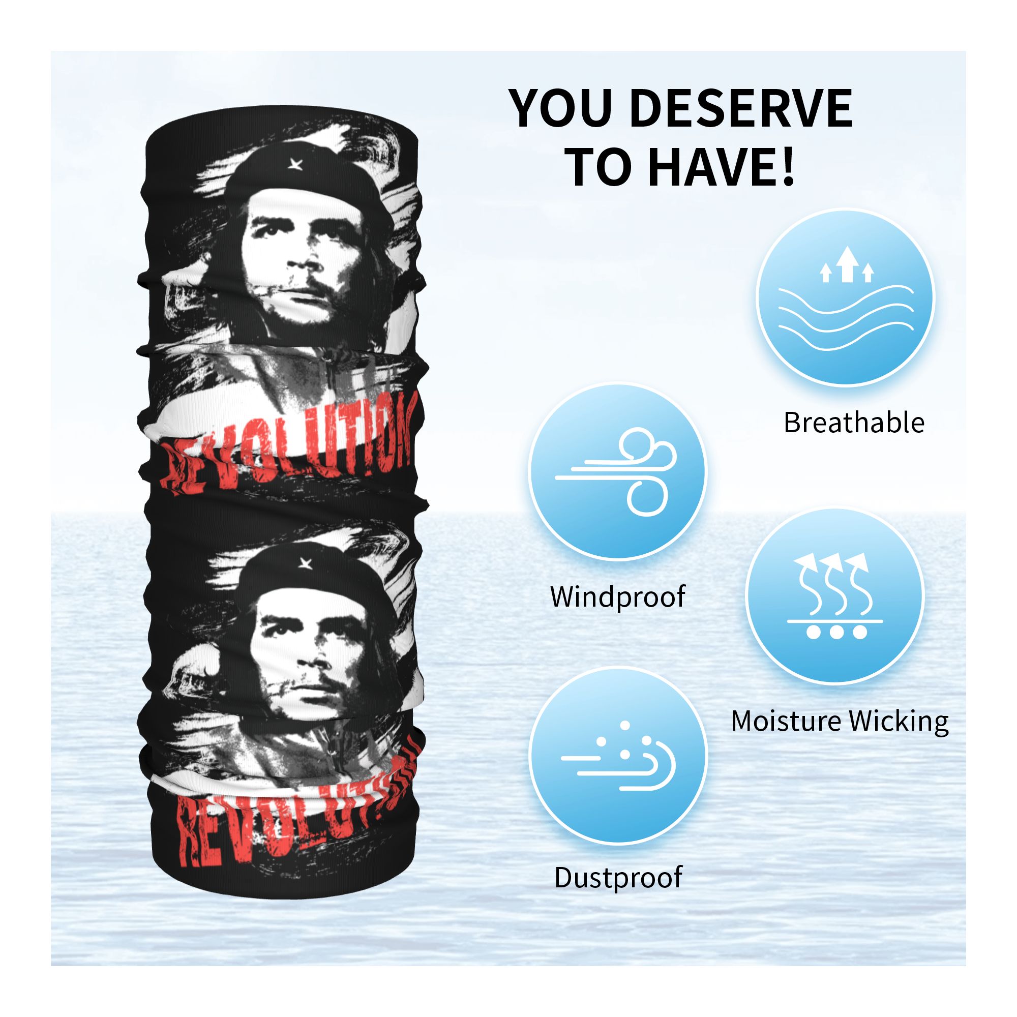 Custom Che Guevara Revolution  - Neck Warmer Tube のレビューと価格