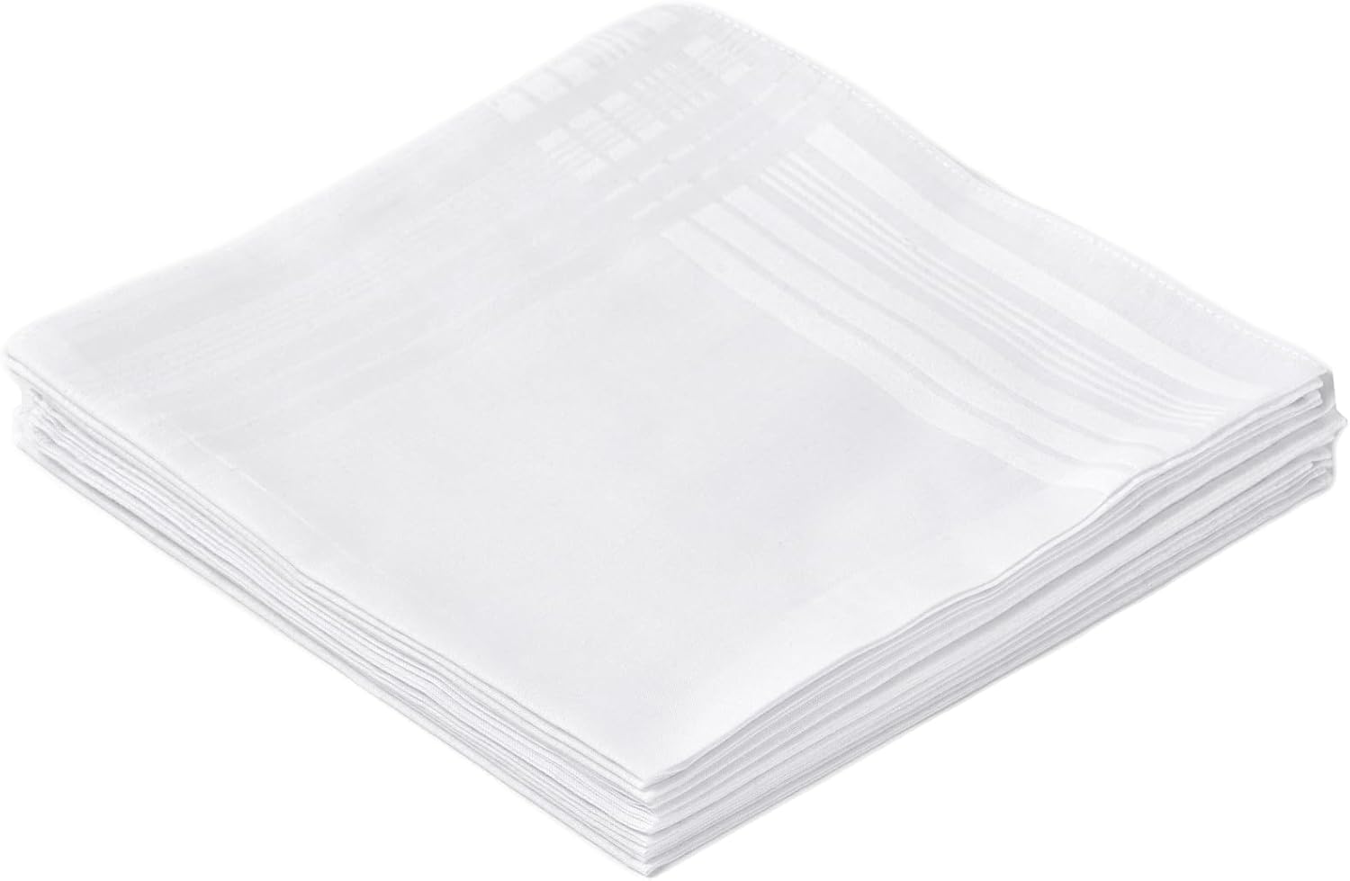 Men's Pure White 100% Cotton H - Handkerchief Cotton Men のレビューと価格