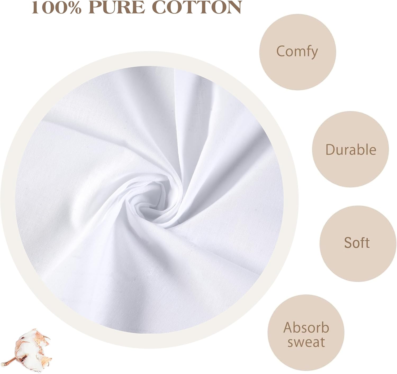 Men's Pure White 100% Cotton H - Handkerchief Cotton Men のレビューと価格