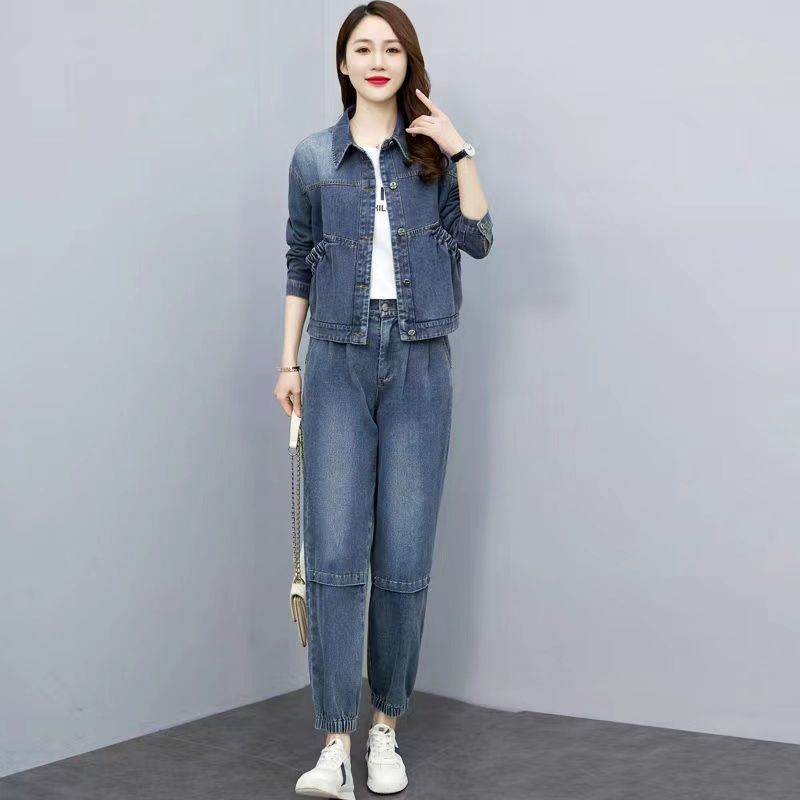 Women Denim Suits 2024 New Spr - Pocket Square Set のレビューと価格