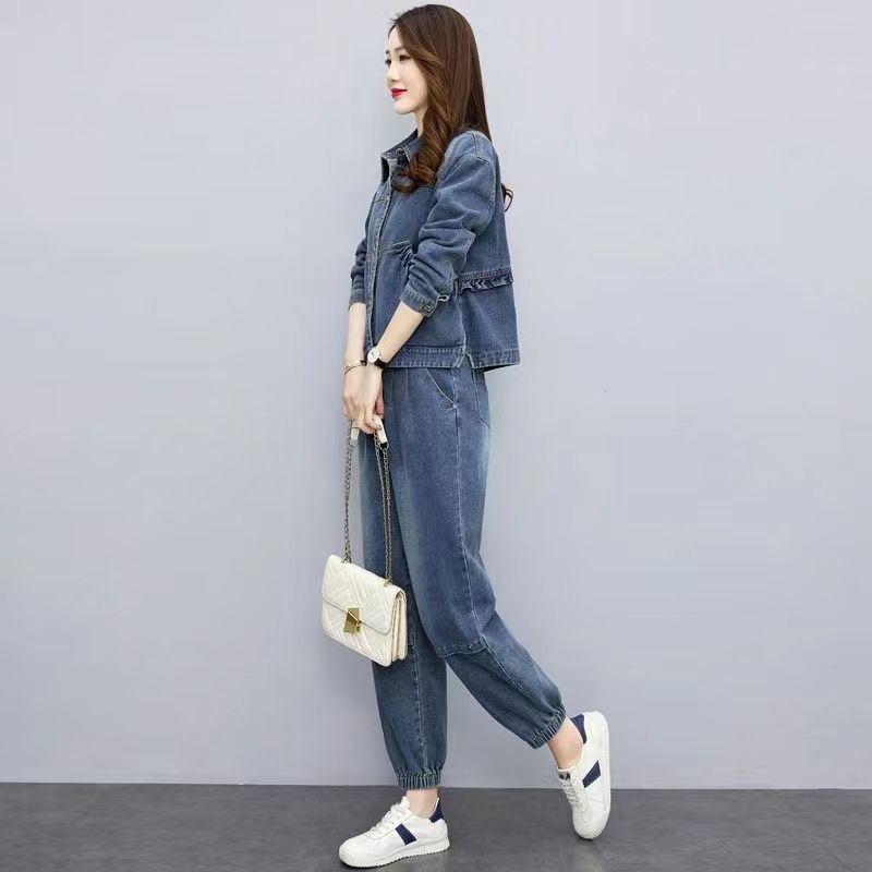 Women Denim Suits 2024 New Spr - Pocket Square Set のレビューと価格