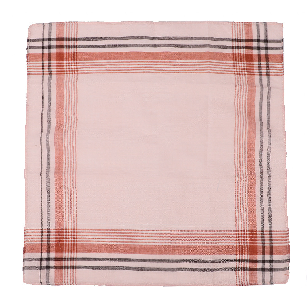 6pcs Men's Mixed Color Plaid S - Handkerchief Cotton Men のレビューと価格