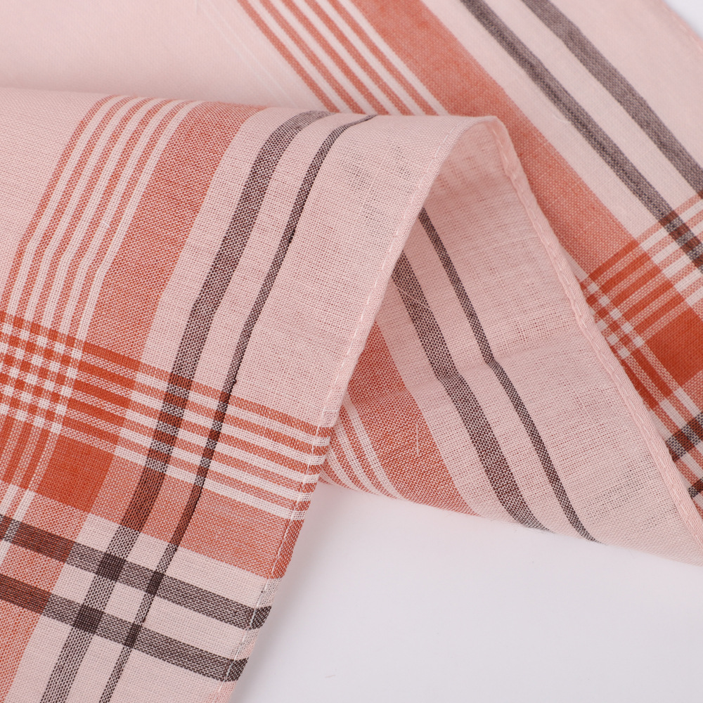 6pcs Men's Mixed Color Plaid S - Handkerchief Cotton Men のレビューと価格