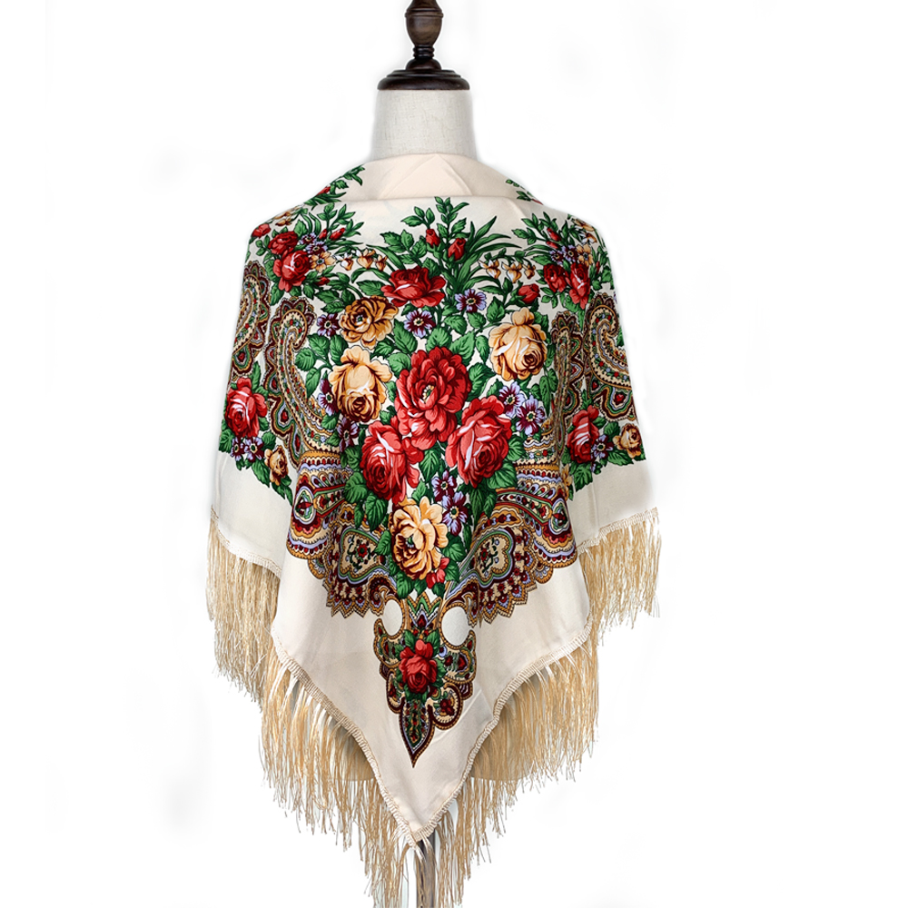 115*115cm Luxury Floral Print  - Bandana Cotton のレビューと価格