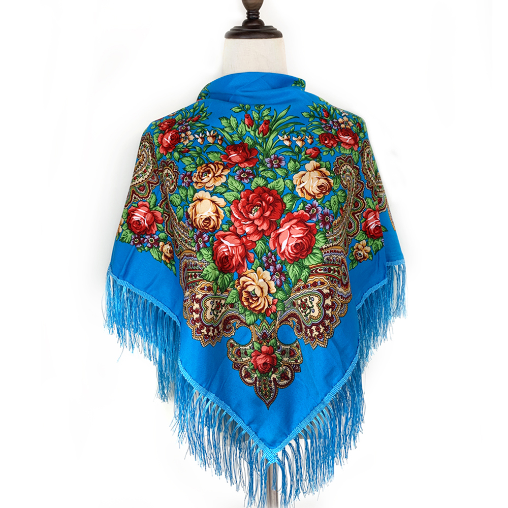 115*115cm Luxury Floral Print  - Bandana Cotton のレビューと価格