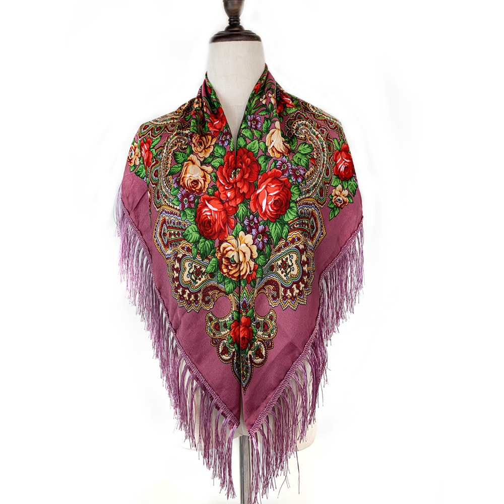 115*115cm Luxury Floral Print  - Bandana Cotton のレビューと価格