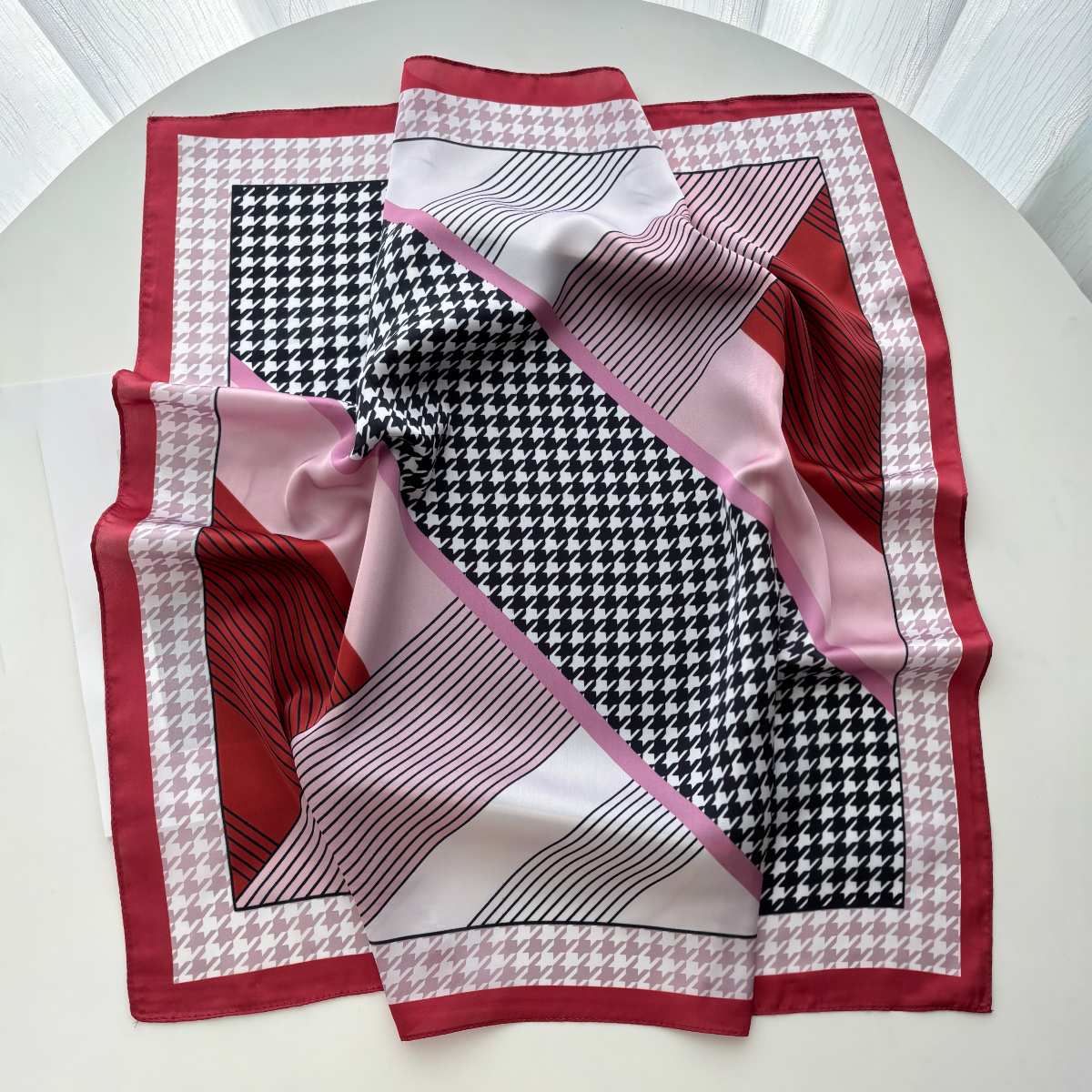 New Printed Square Scarf For W - Silk Neck Scarf のレビューと価格