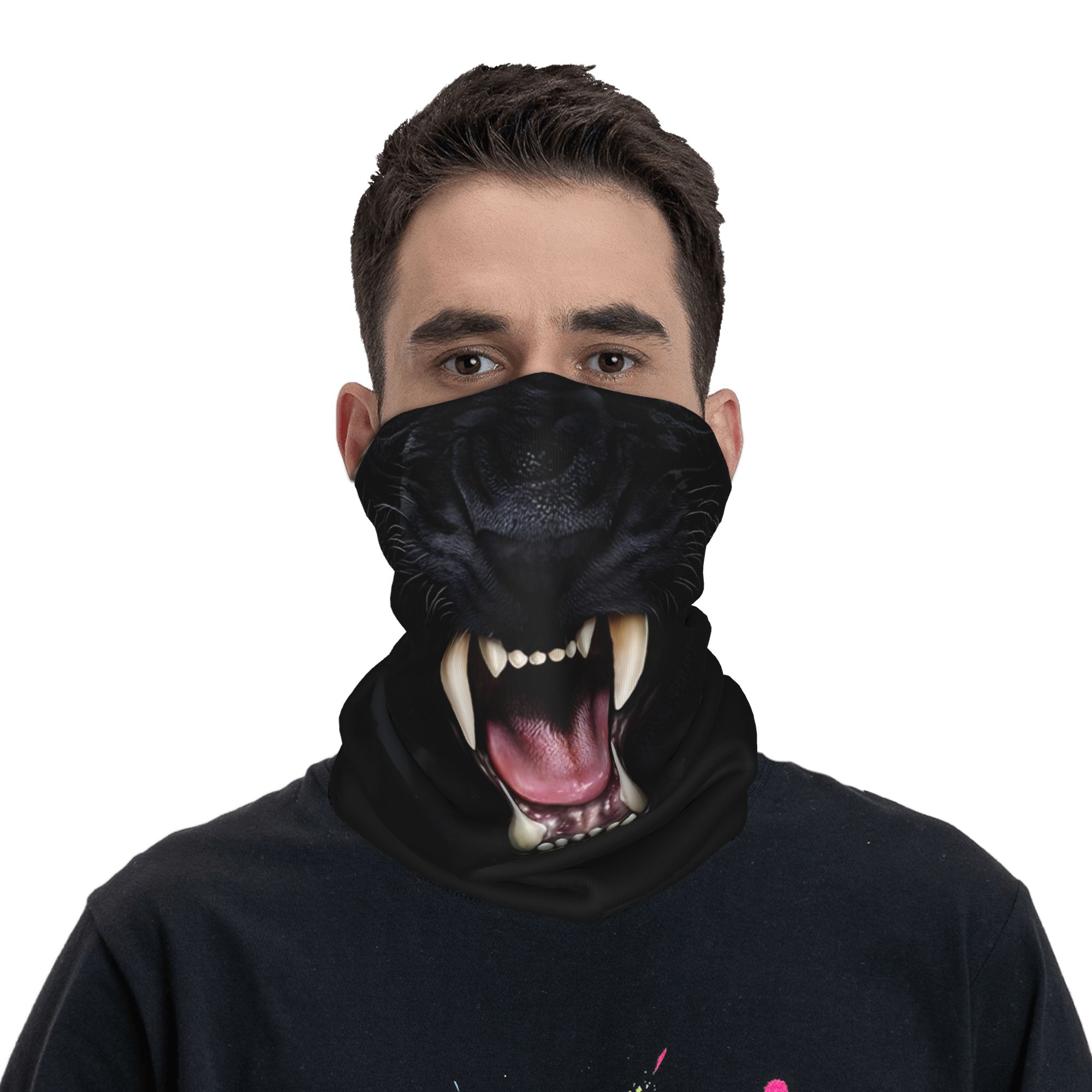 Custom Black Panther Animal He - Neck Warmer Tube のレビューと価格